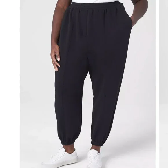 Lane Bryant Journey Knit Pull-On Jogger | Black | 24 - Picture 2 of 10